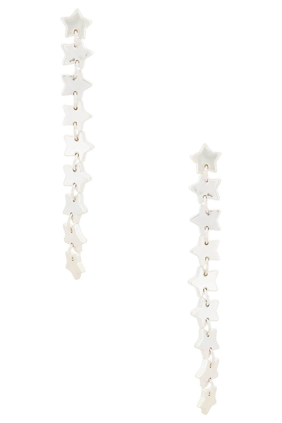 Sandy Liang Starfall Earrings in Metallic Silver