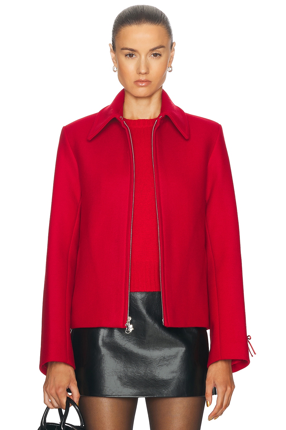 Image 1 of Sandy Liang Helsa Jacket in Red