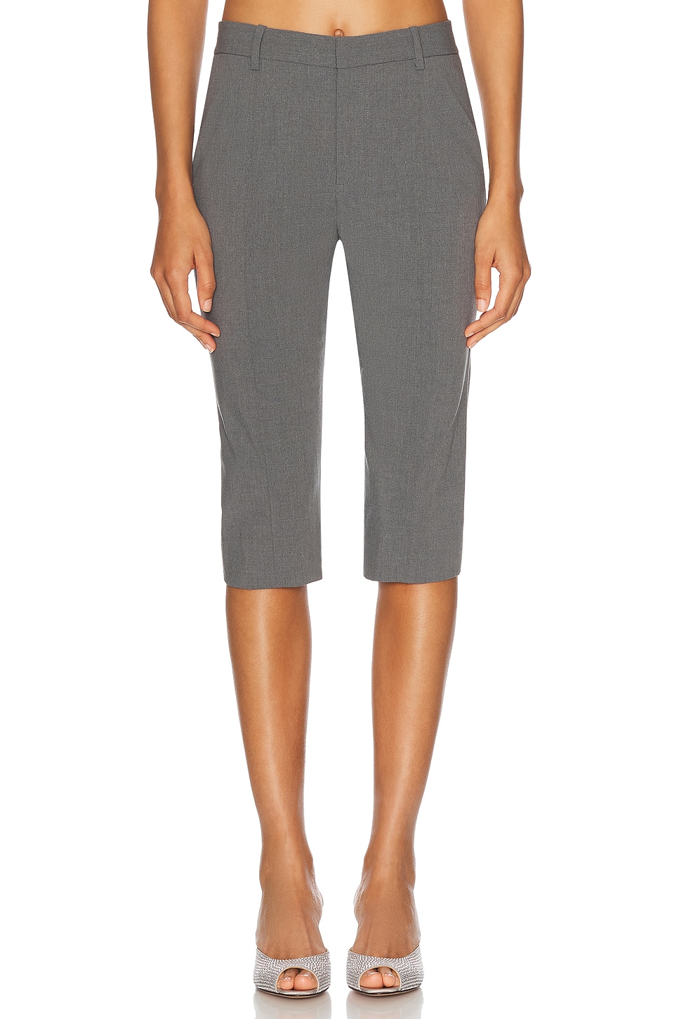 Image 1 of Sandy Liang Melvin Capri Pant in Grey