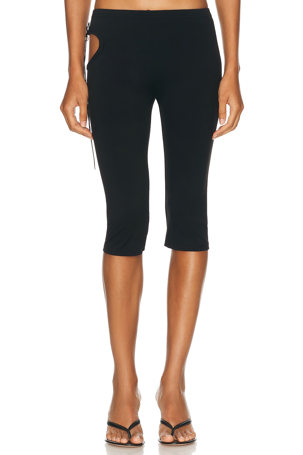 Image 1 of Sandy Liang Ash Capri Pant in Black