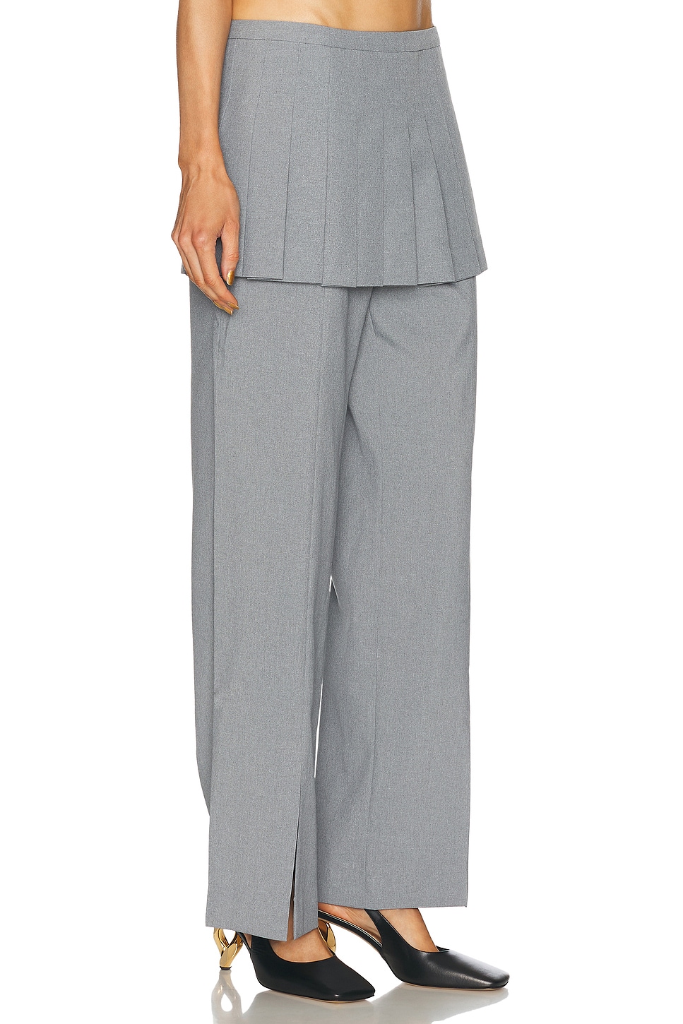 Shop Sandy Liang Lichi Pant In Grey