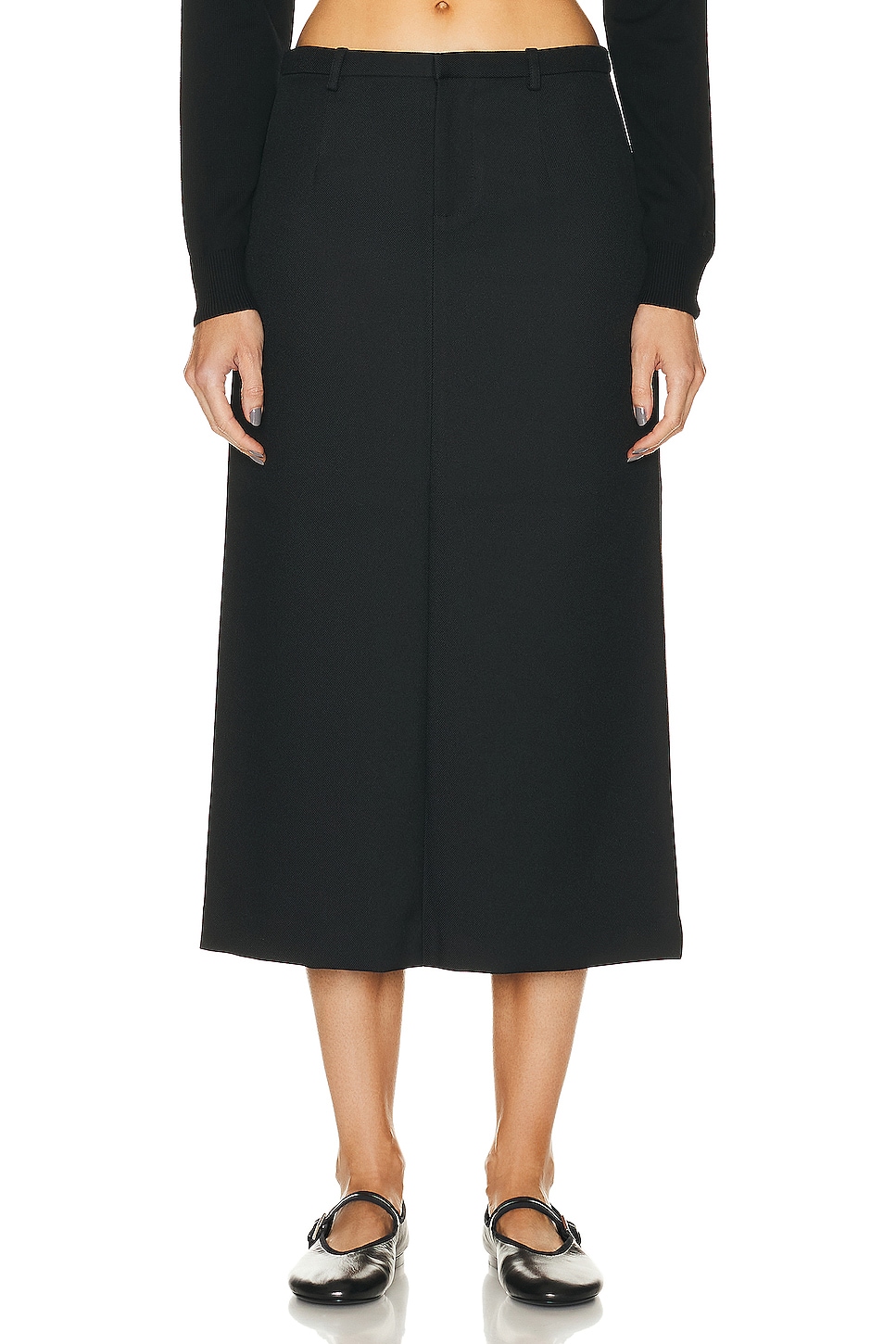 Image 1 of Sandy Liang Socks Skirt in Black