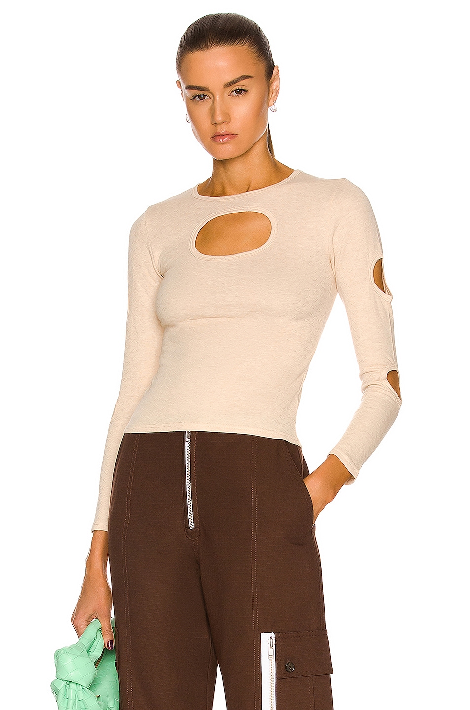 Image 1 of Sandy Liang Nellie Top in Oatmeal