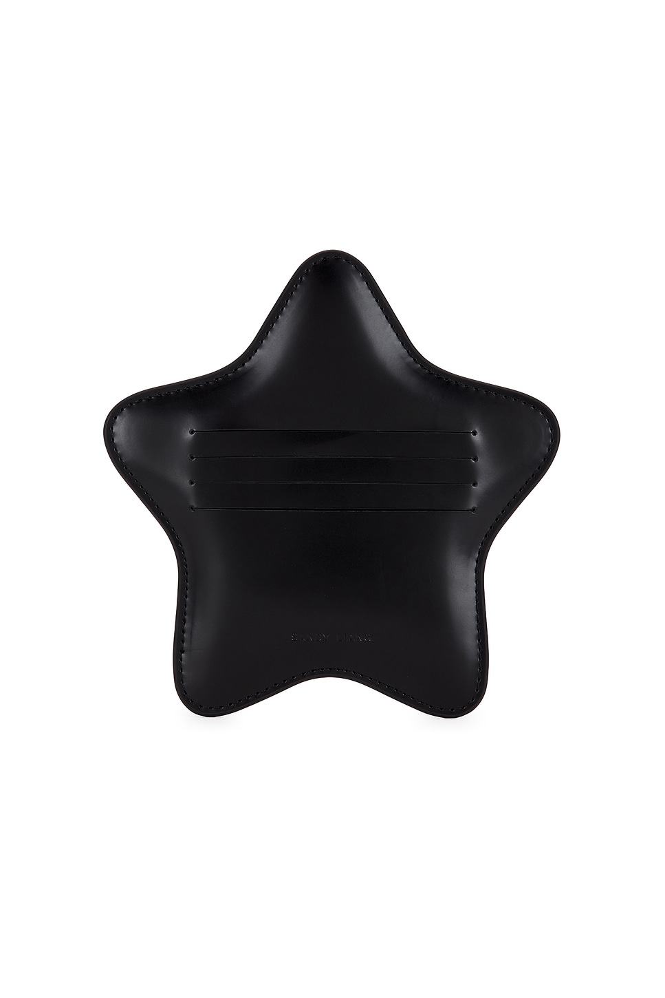 Sandy Liang Star Card Holder In Black