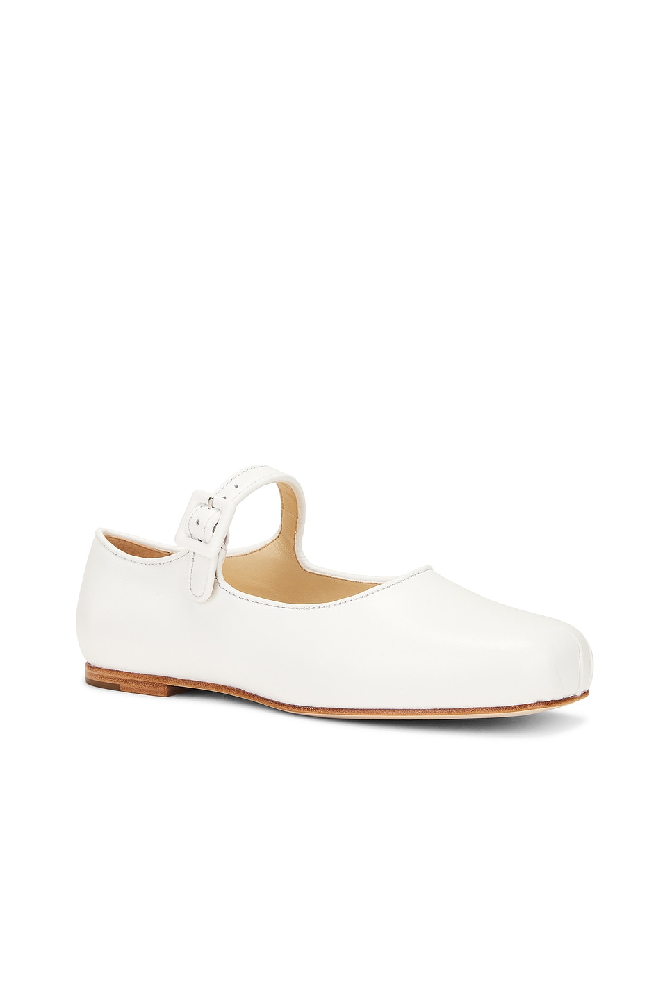 Shop Sandy Liang Mary Jane Pointe In Optic White