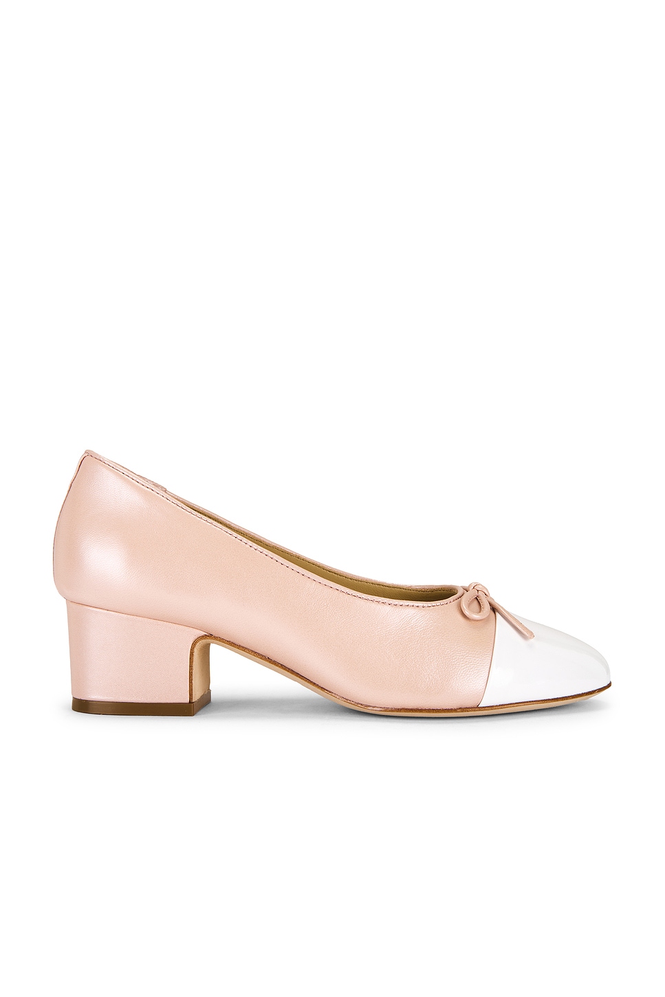 Image 1 of Sandy Liang Bow Pump in Pearl Pink