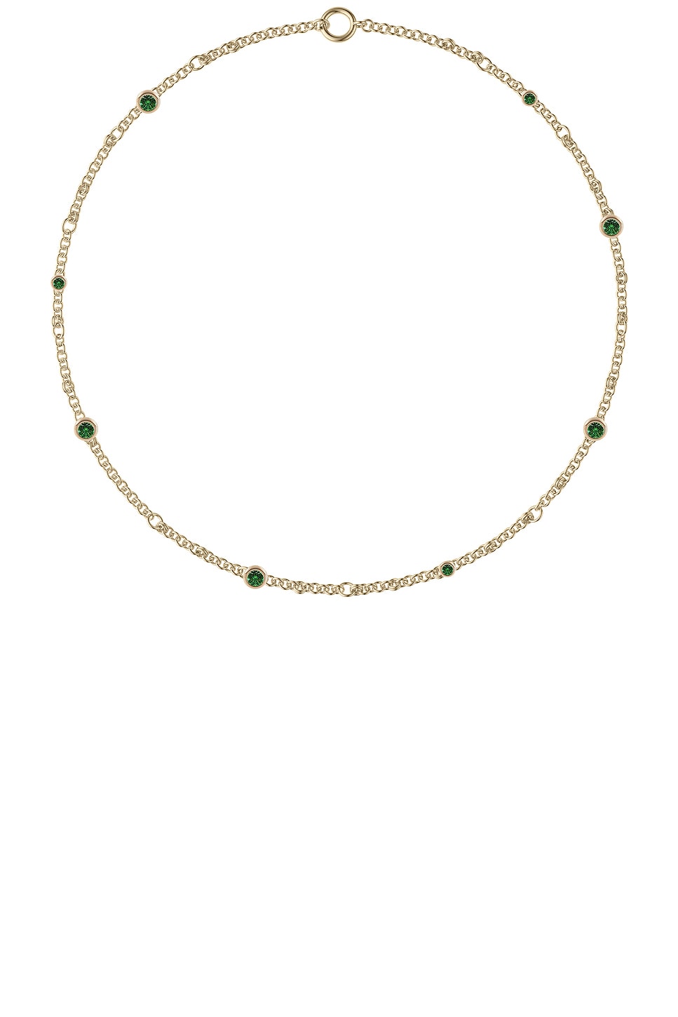 Image 1 of Spinelli Kilcollin Gravity Estrella Emerald Necklace in 18k Yellow Gold & Emerald