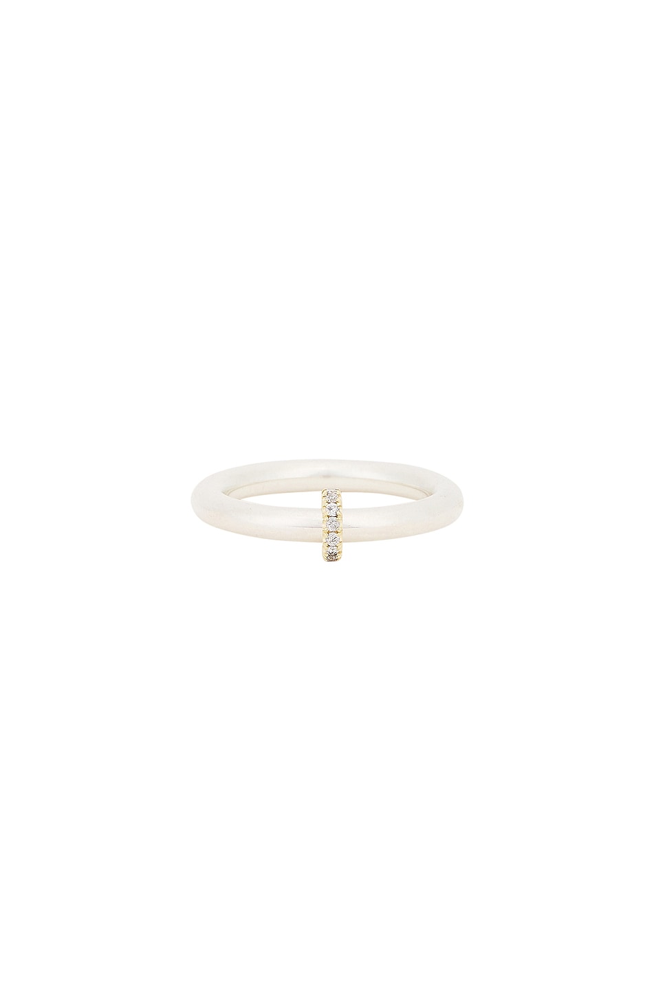 Image 1 of Spinelli Kilcollin Adonis Gris Ring in Sterling Silver, 18k Yellow Gold, & Grey Diamond