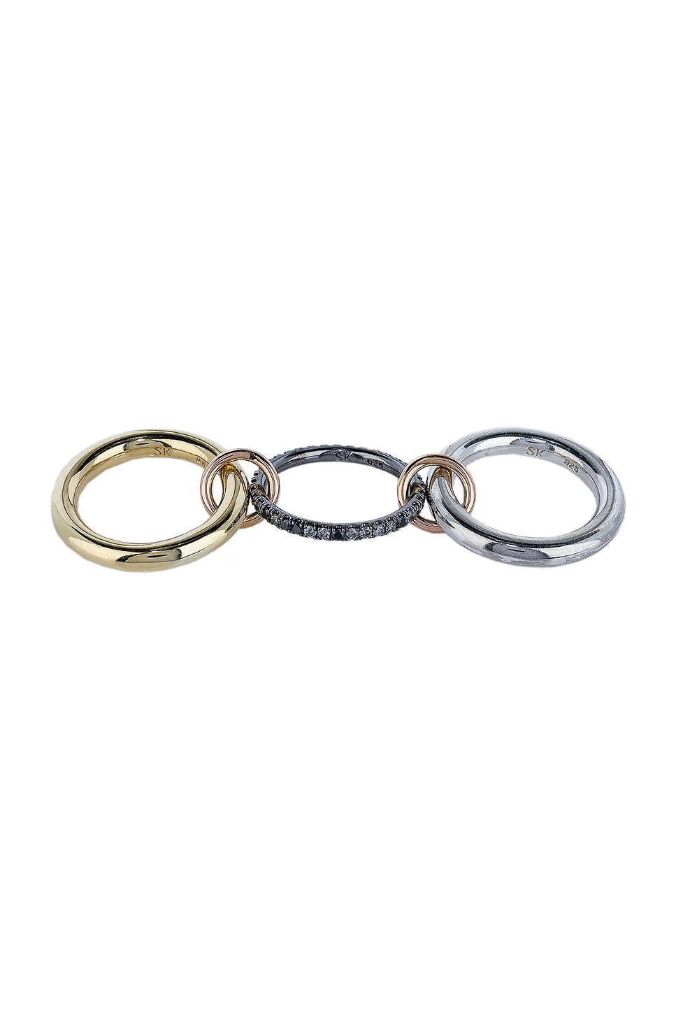 Image 1 of Spinelli Kilcollin Libra Ring in 18K Yellow Gold & Silver