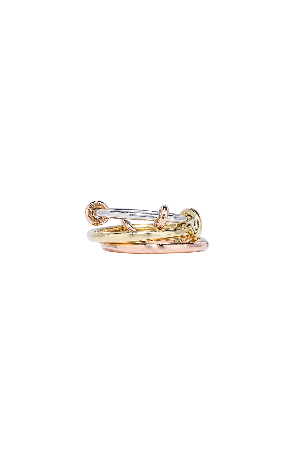 Image 1 of Spinelli Kilcollin Raneth MX Ring in Sterling Silver, 18K Rose Gold, and 18K Yellow Gold