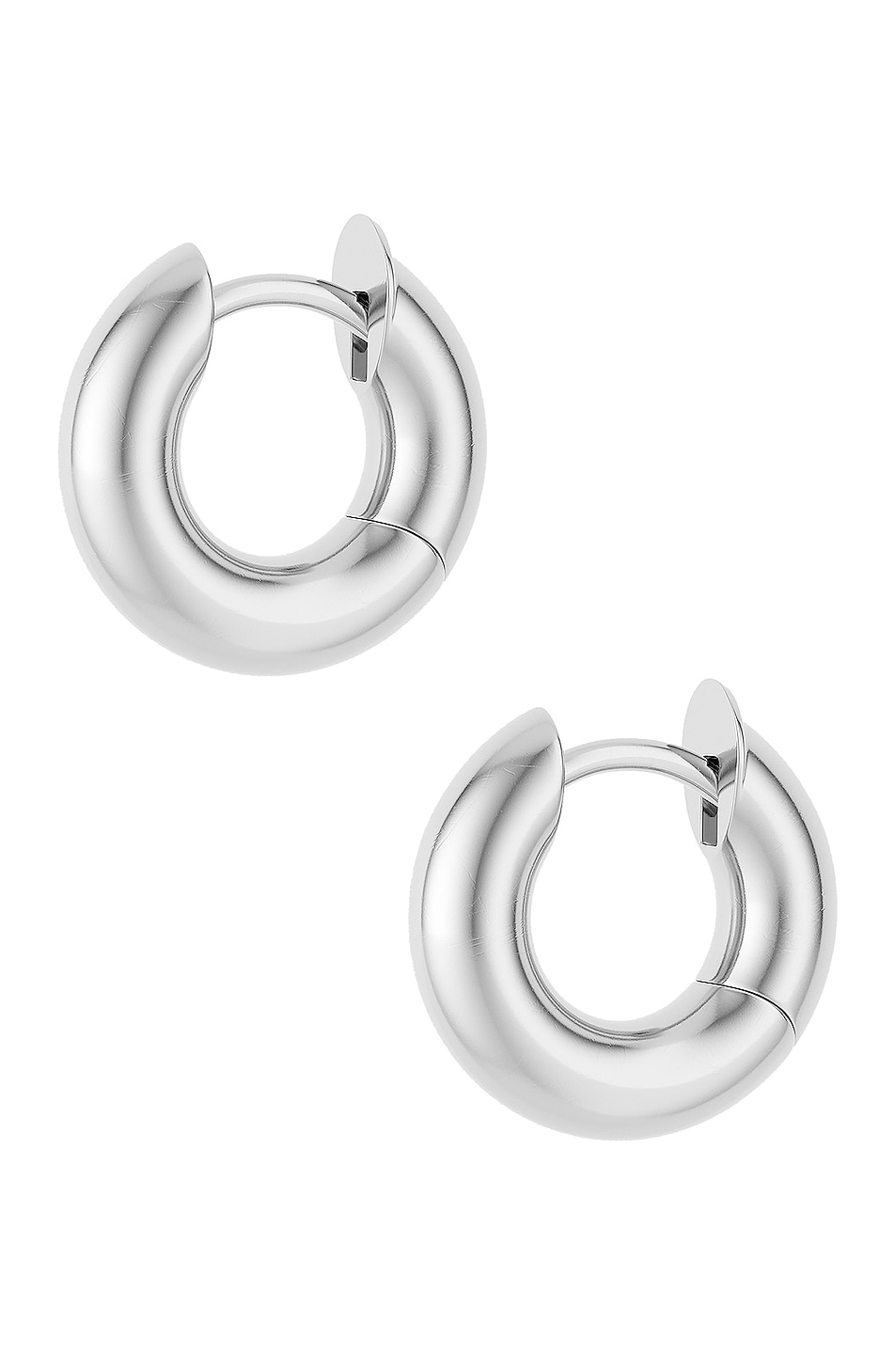 Image 1 of Spinelli Kilcollin Mini Macro Hoop Earrings in 18K White Gold