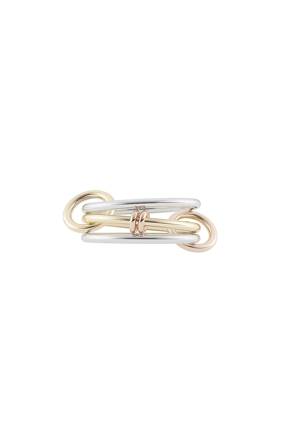 Image 1 of Spinelli Kilcollin Acacia MX Ring in Sterling Silver & 18K Yellow Gold & 18K Rose Gold