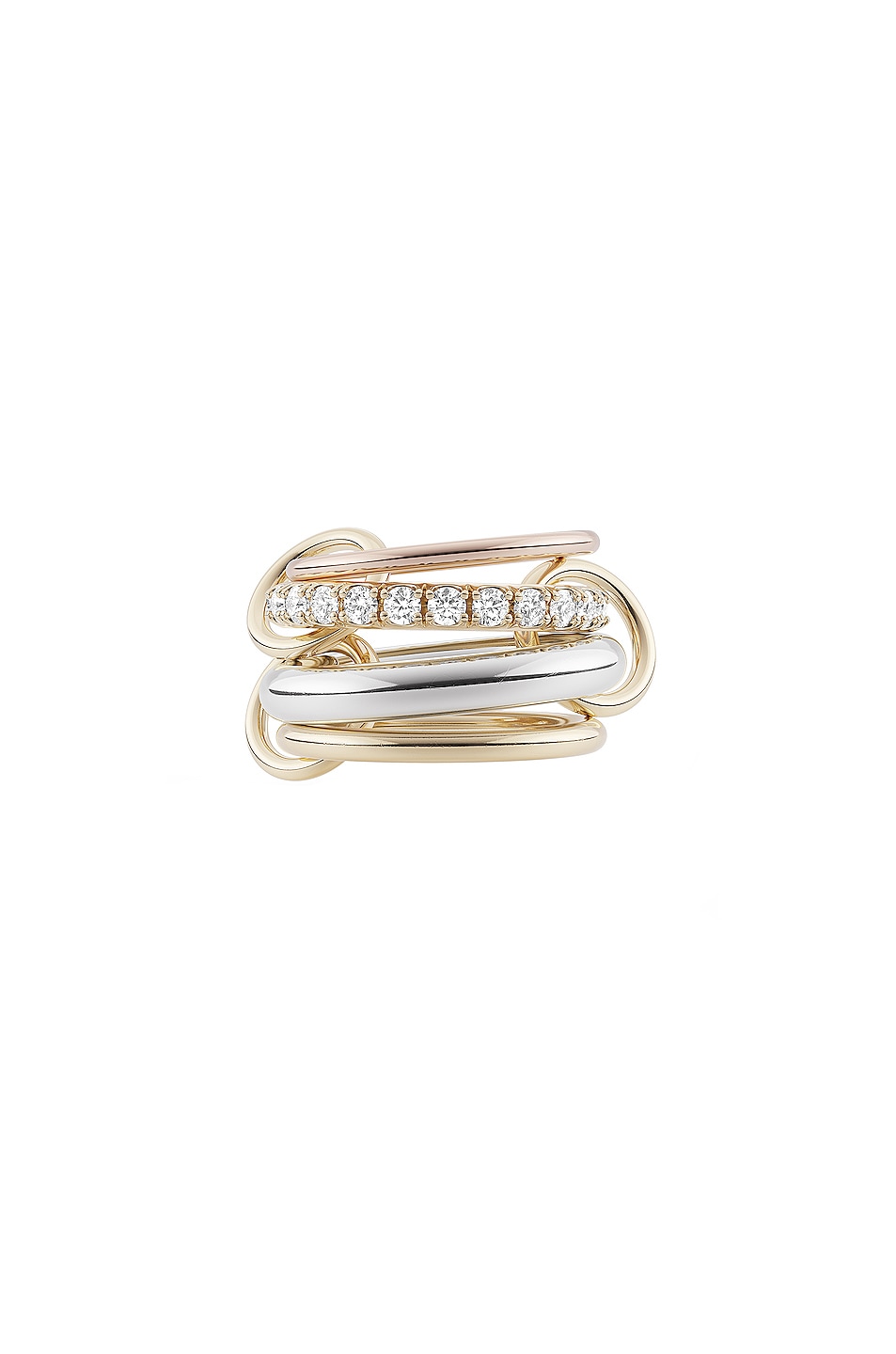 Image 1 of Spinelli Kilcollin Janssen Ring in 18 Yellow Gold, Silver, & White Diamonds
