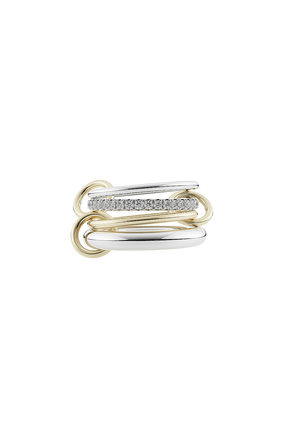 Image 1 of Spinelli Kilcollin Nimbus Ring in 18 Yellow Gold, Silver, & Grey Diamonds