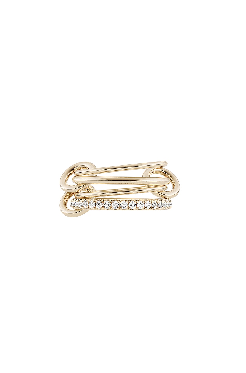 Image 1 of Spinelli Kilcollin Pisces Pave Ring in Yellow Gold