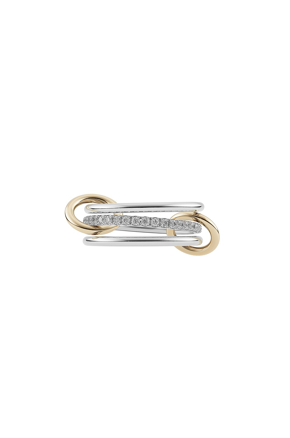 Image 1 of Spinelli Kilcollin Sonny Gris Ring in Silver & Yellow Gold
