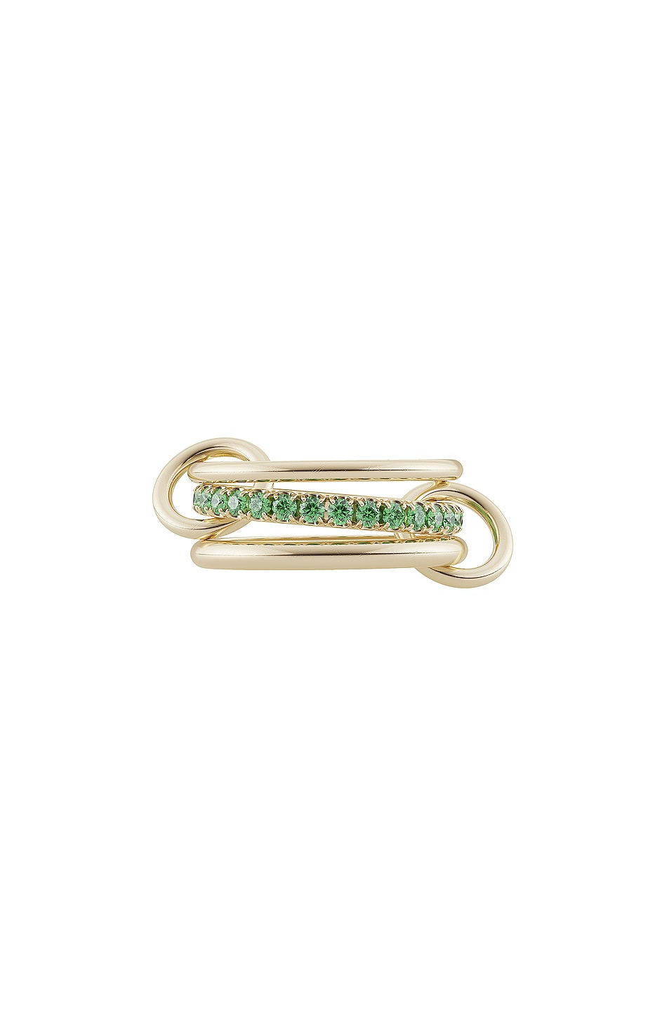Image 1 of Spinelli Kilcollin Petunia Emerald Ring in 18k Yellow Gold & Emerald