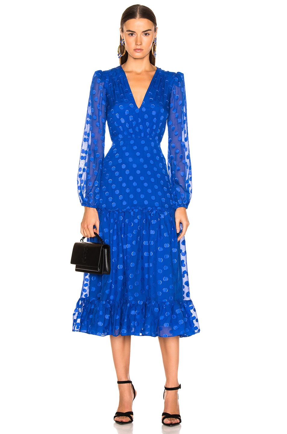 Image 1 of SALONI Devon Dress in Cobalt Blue