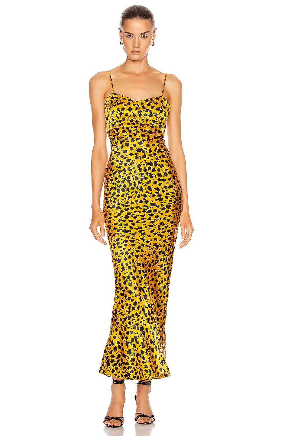 Image 1 of SALONI Mimi-B Dress in Gold Camo Leopard