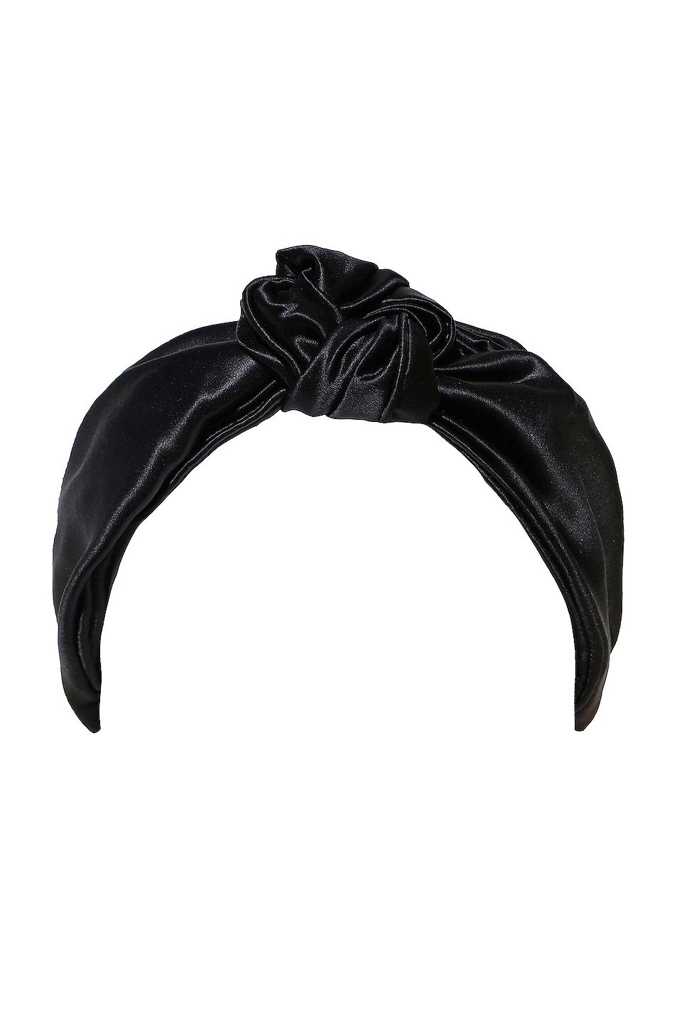 Pure Silk the Knot Headband in Black