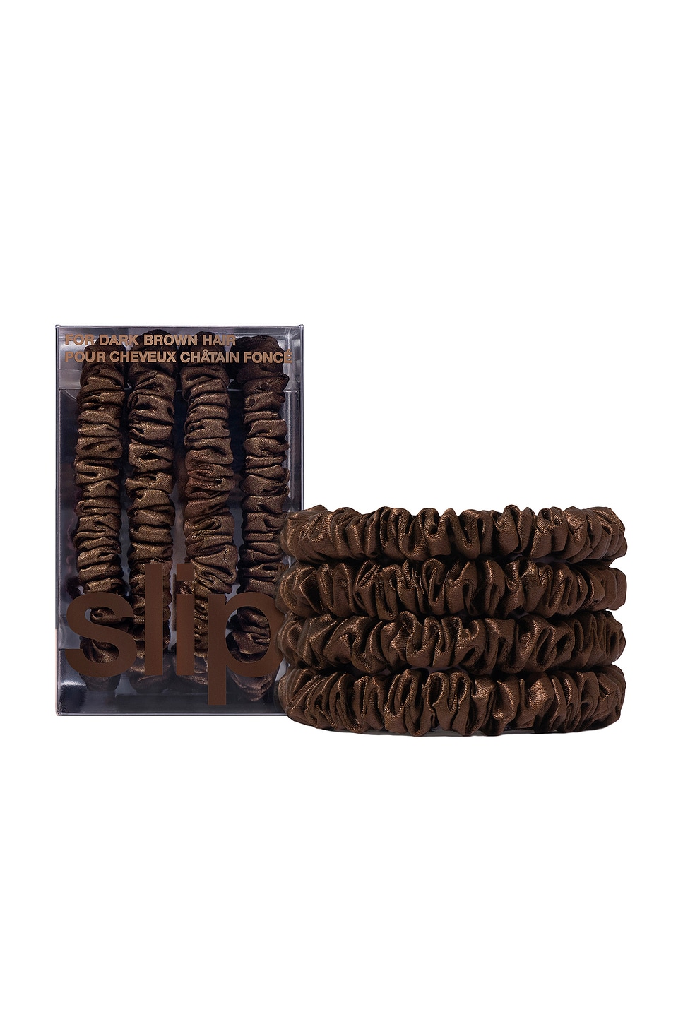Skinny Scrunchies 4 Pack in Chocolate