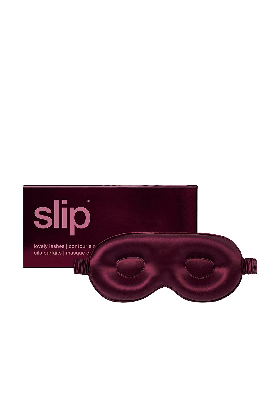 Slip Pure Silk Contour Sleep Mask In Red