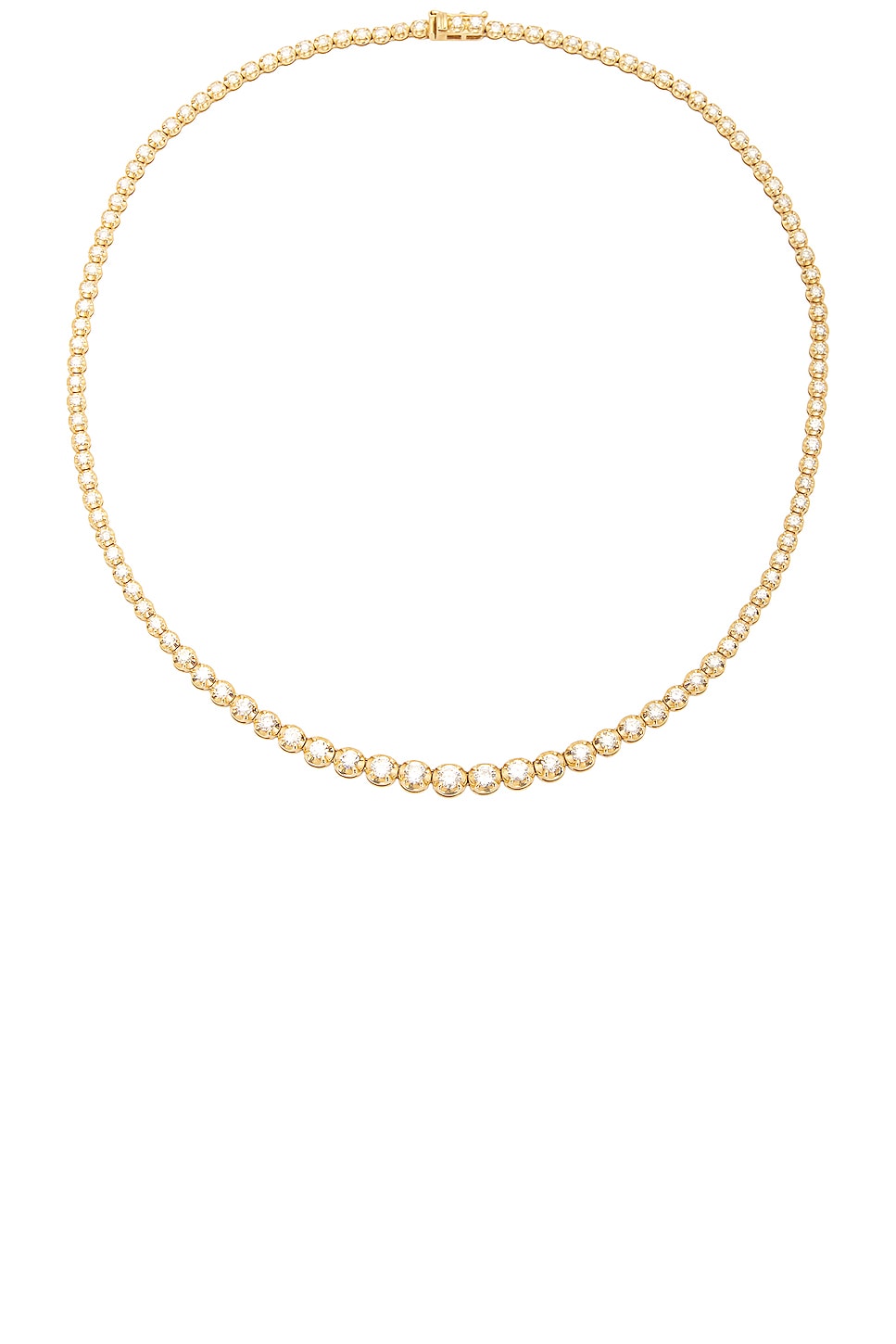 Image 1 of Siena Jewelry Gradual Diamond Tennis Necklace in 14k Yellow Gold