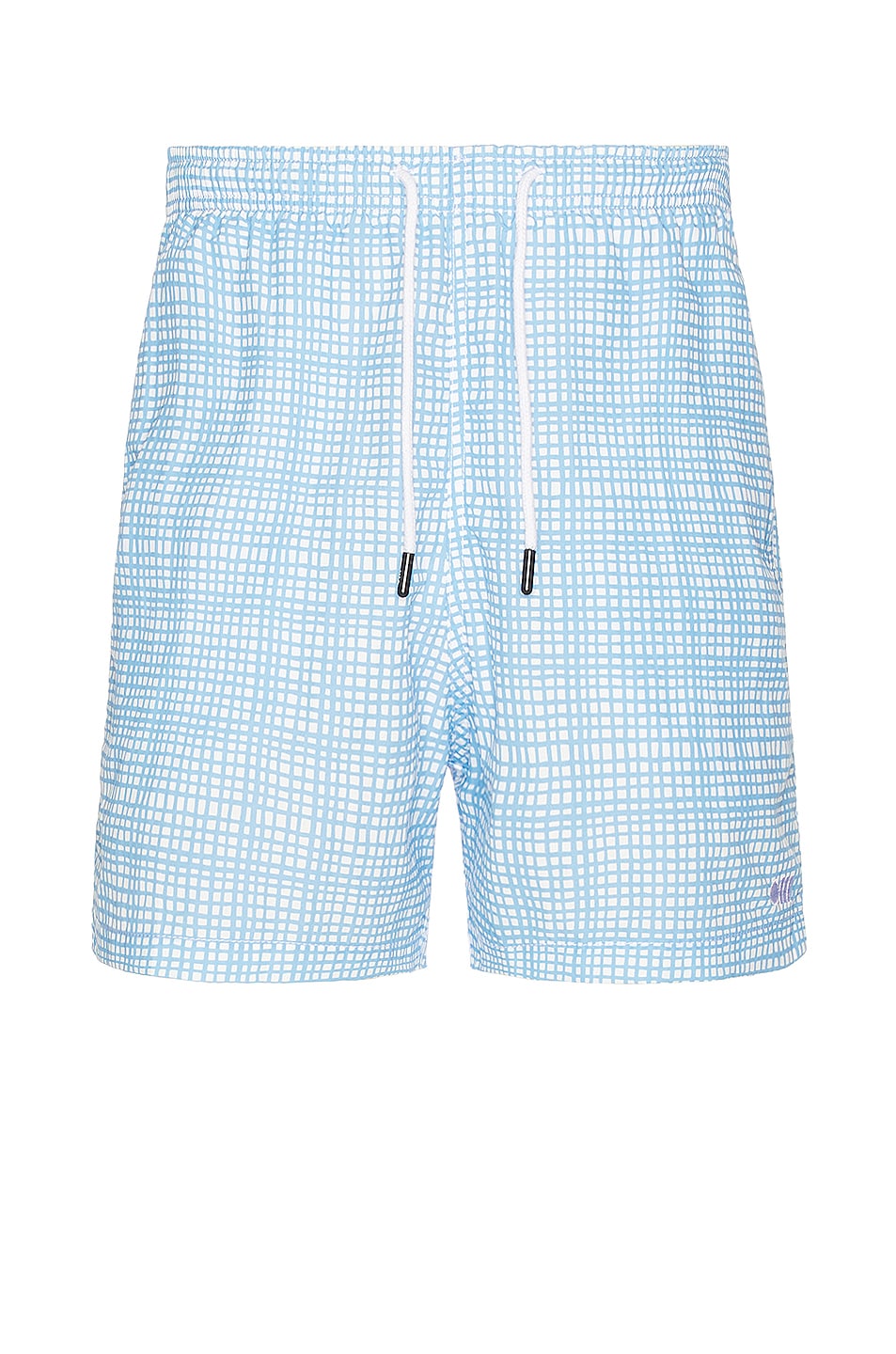 Image 1 of Solid & Striped The Classic Swim Shorts in Mini Grid French Blue