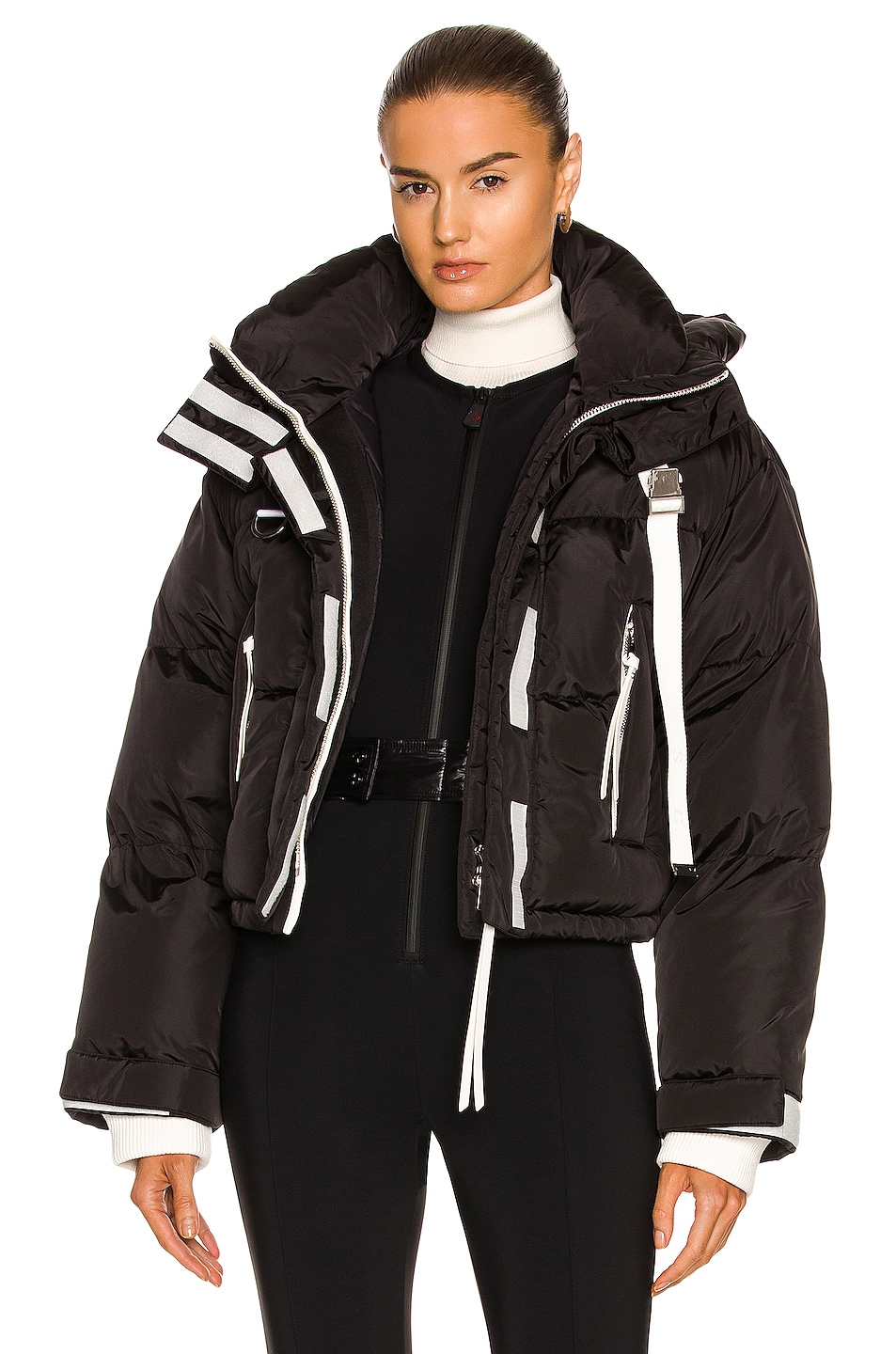 Image 1 of Shoreditch Ski Club Willow Short Puffer in Black