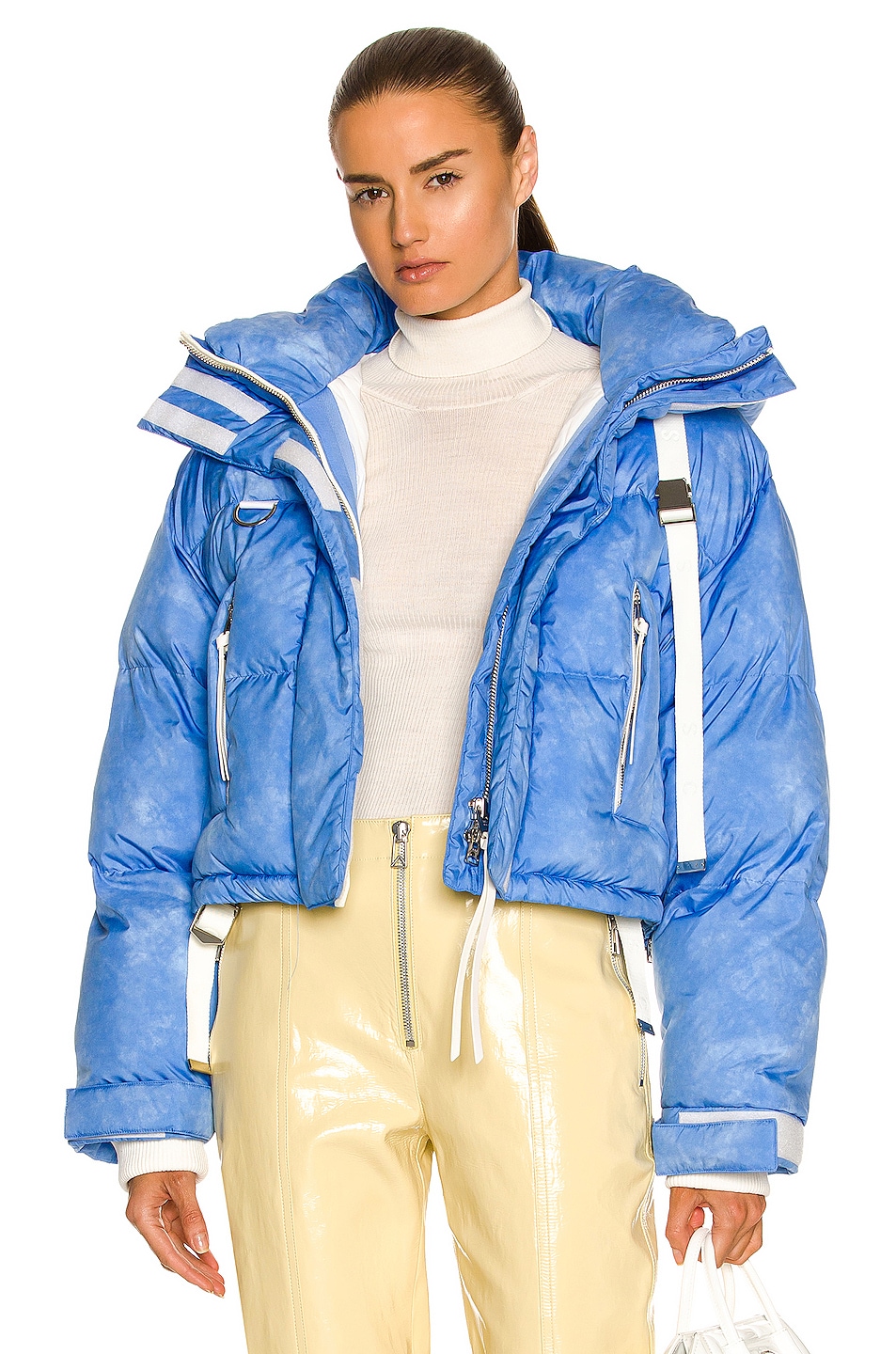 Image 1 of Shoreditch Ski Club Willow Eve Short Puffer in Blue