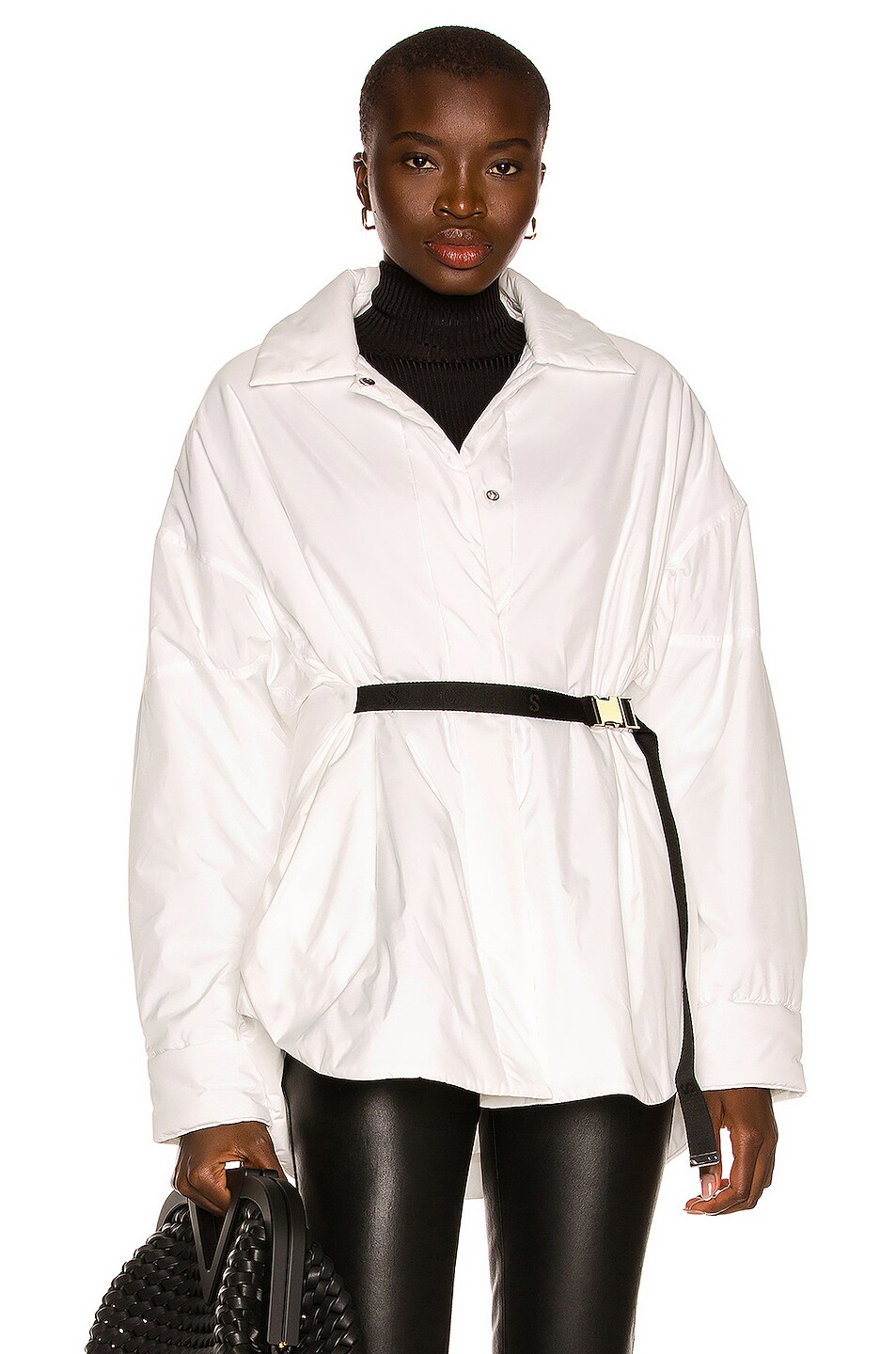 Image 1 of Shoreditch Ski Club Liv Quilted Shirt in White