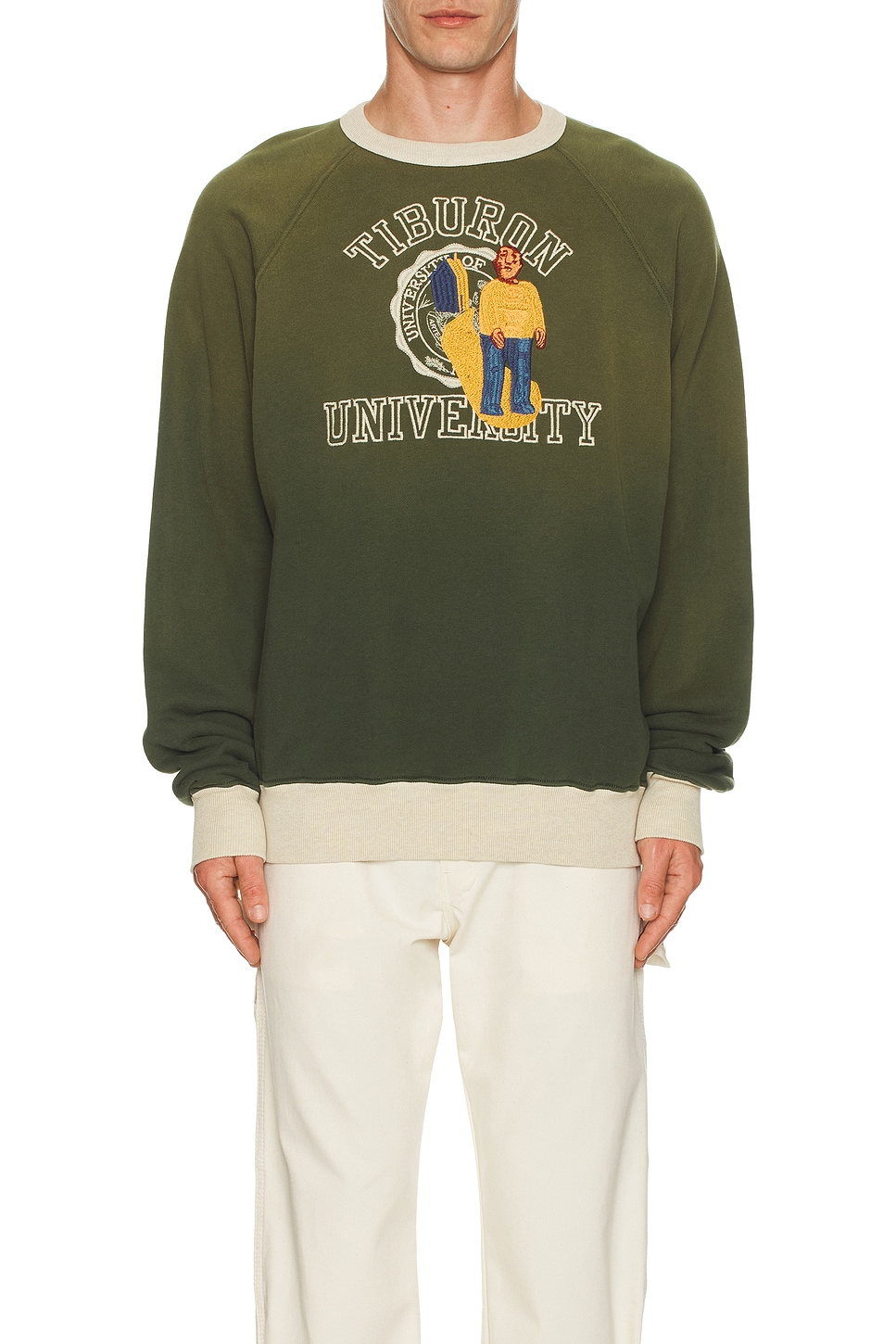 Image 1 of Samuel Zelig Tiburon Crewneck in Green