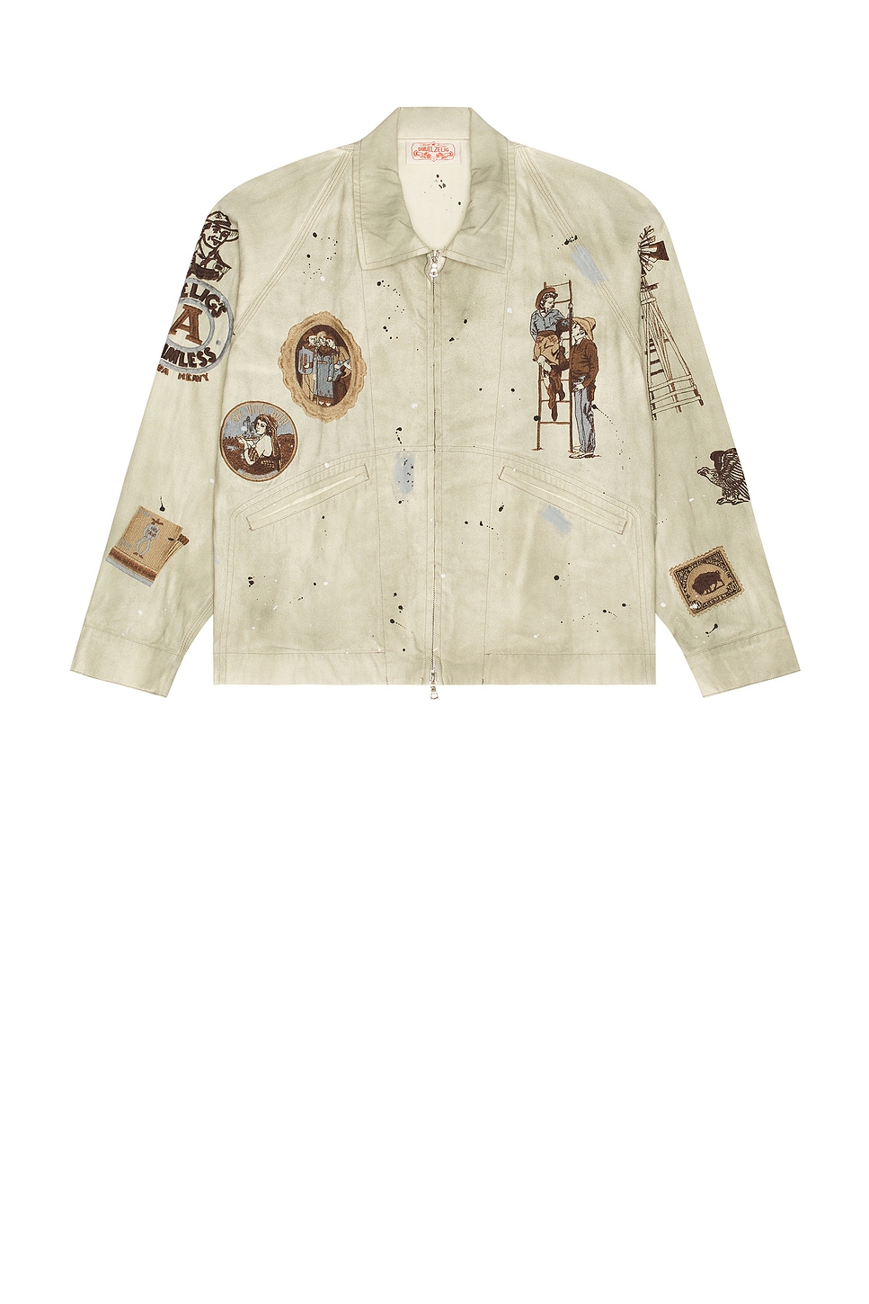 Samuel Zelig Western Zip Jacket In White