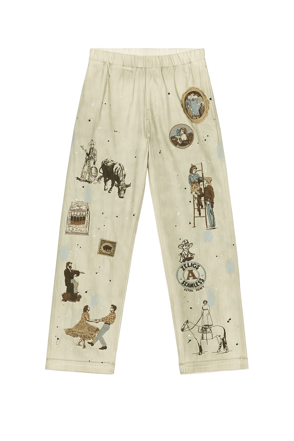 Image 1 of Samuel Zelig Western Pant in White
