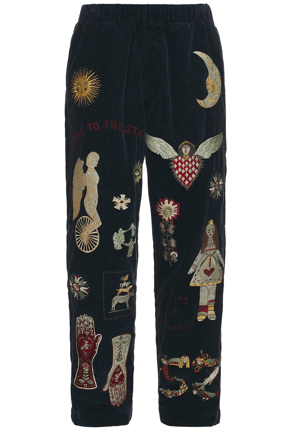 Samuel Zelig Folk Pant In Navy