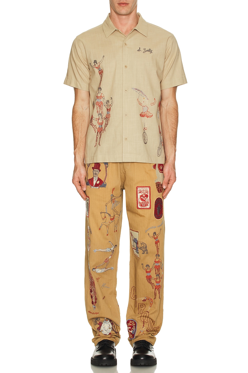 Image 1 of Samuel Zelig Circus Pant in Khaki