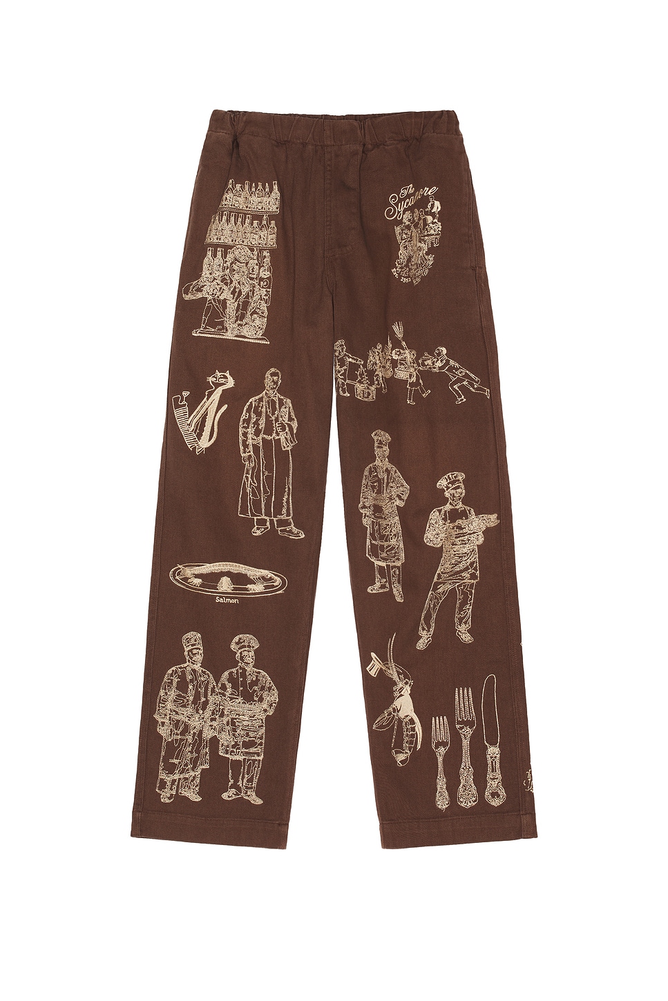 Image 1 of Samuel Zelig Restaurant Pant in Brown