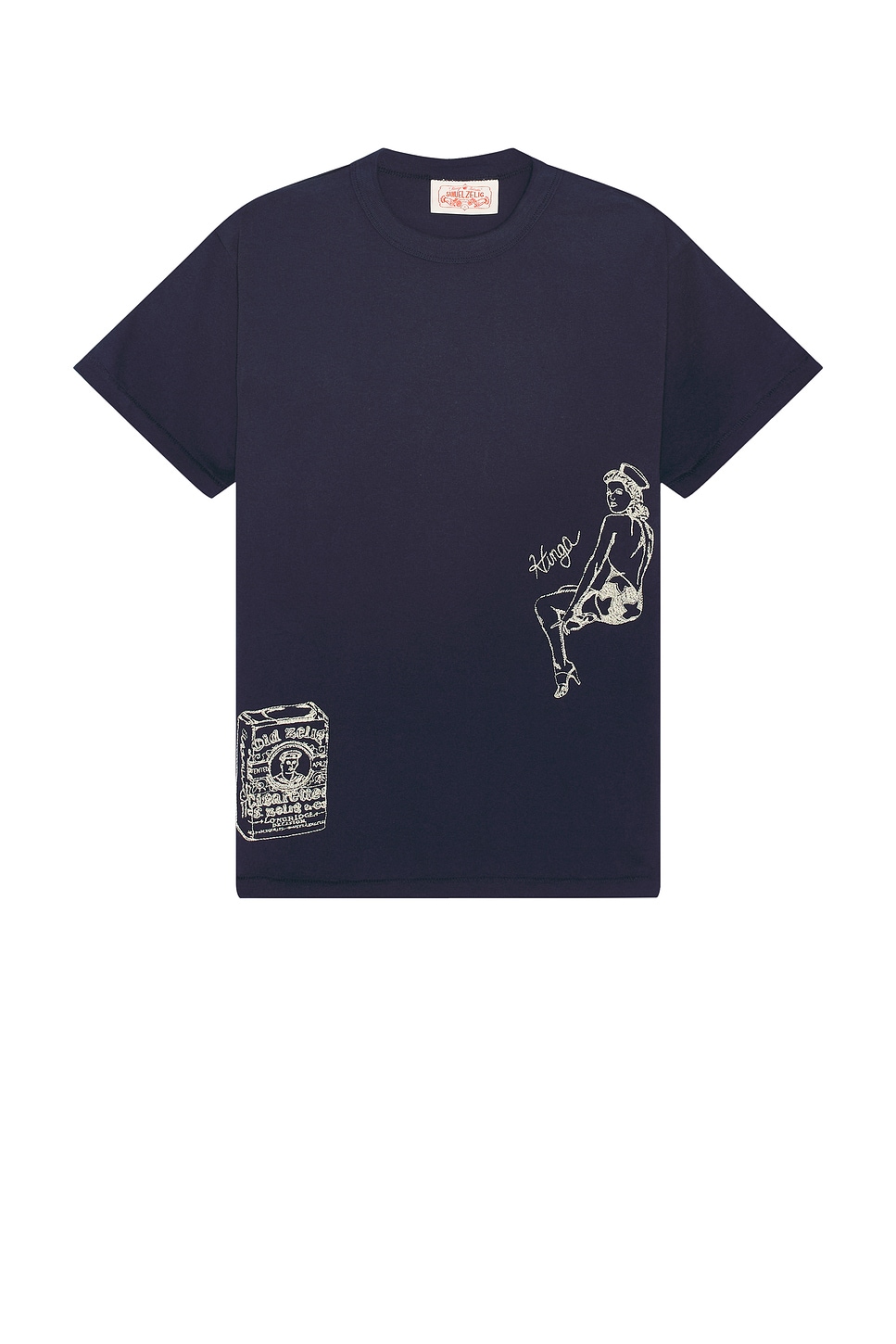 Image 1 of Samuel Zelig Pin Up Tee in Navy