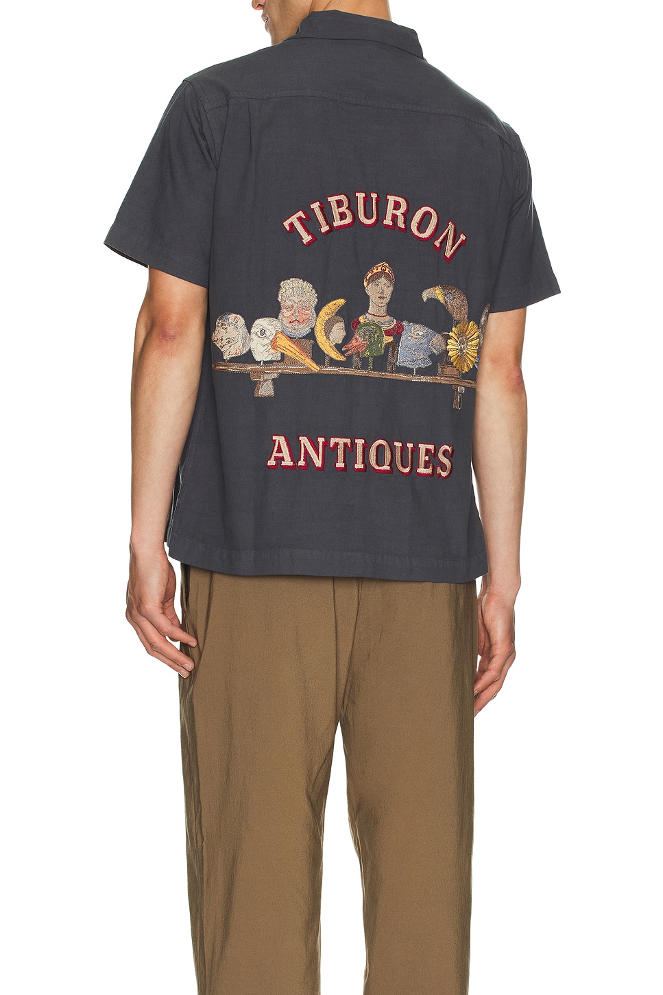 Image 5 of Samuel Zelig Antique Camp Shirt in Black