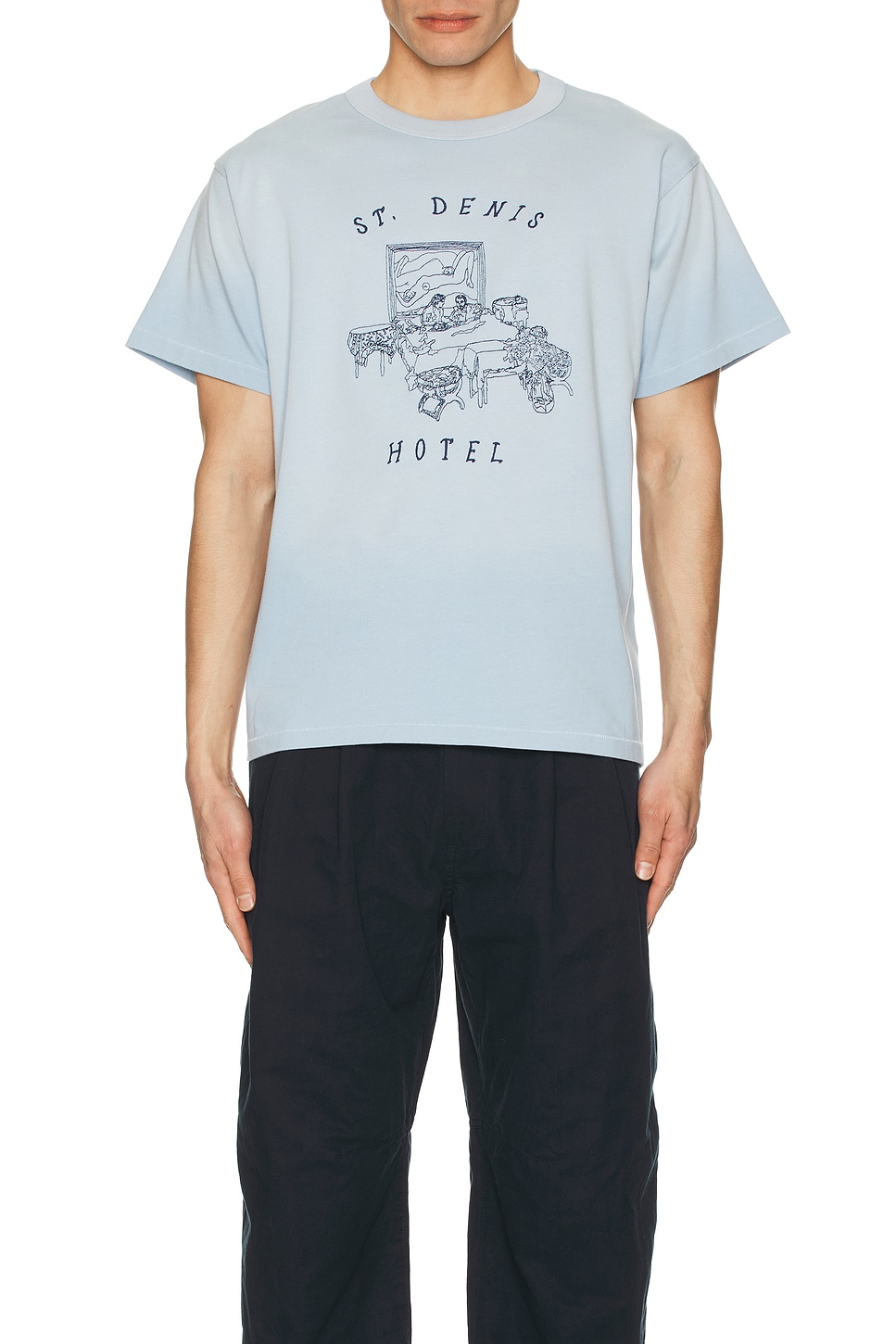 Image 1 of Samuel Zelig Hotel Tee in Light Blue