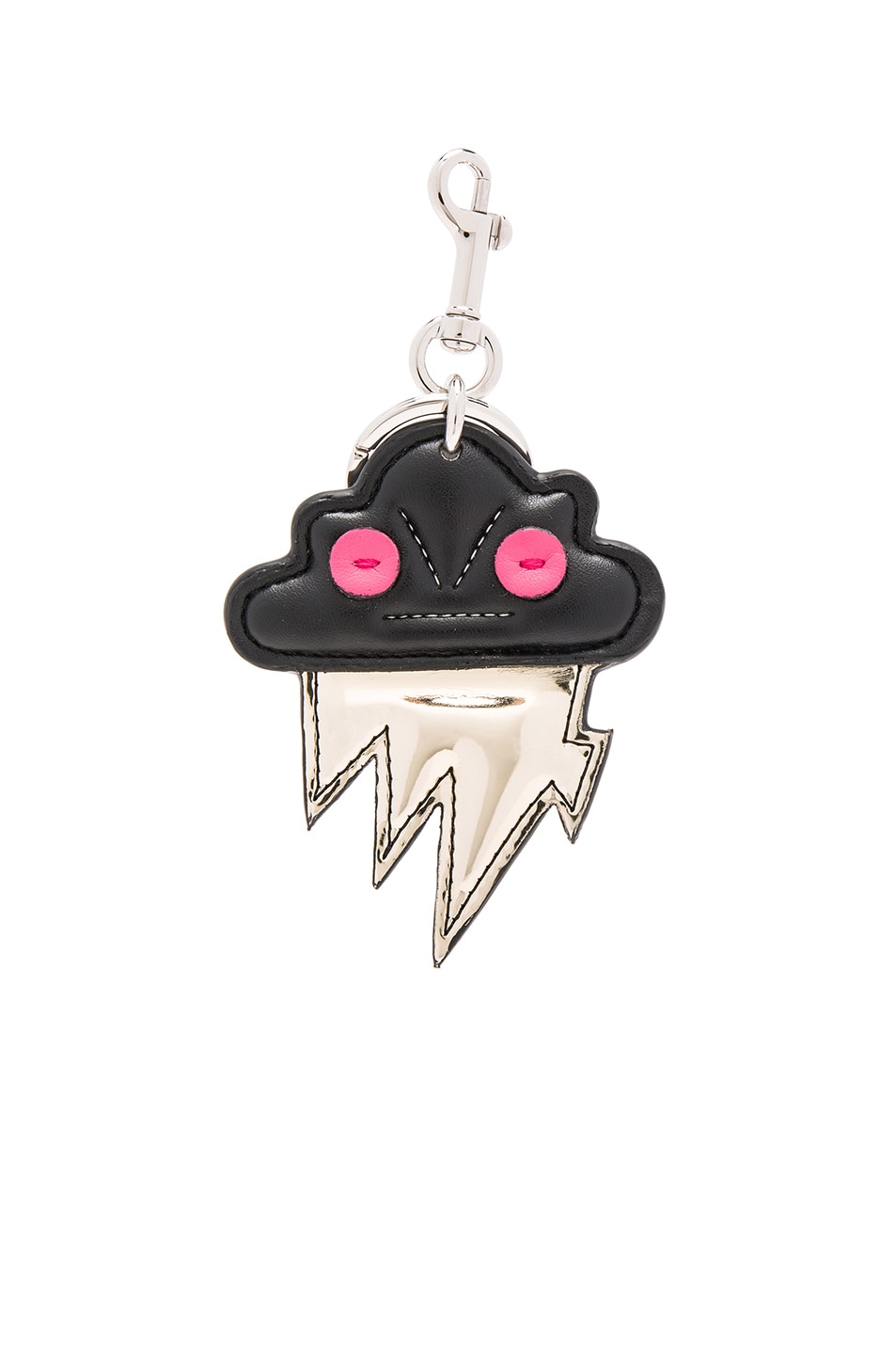 Image 1 of Stella McCartney Lightning Cloud Keychain in Black