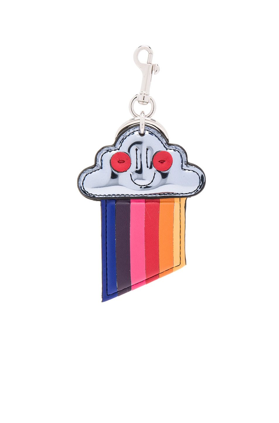 Image 1 of Stella McCartney Rainbow Cloud Keychain in Teal
