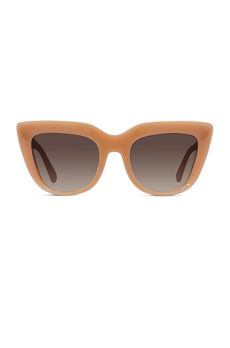Image 1 of Stella McCartney Cat Eye Sunglasses in Shiny Milky Nude