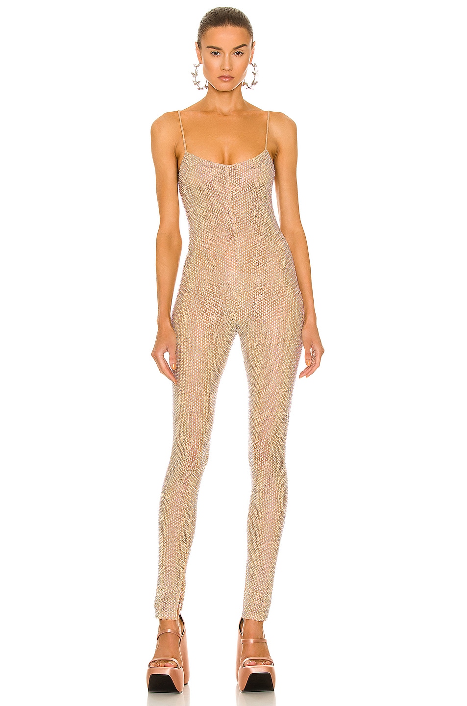 Image 1 of Stella McCartney Lace Stretch All In One in Nude