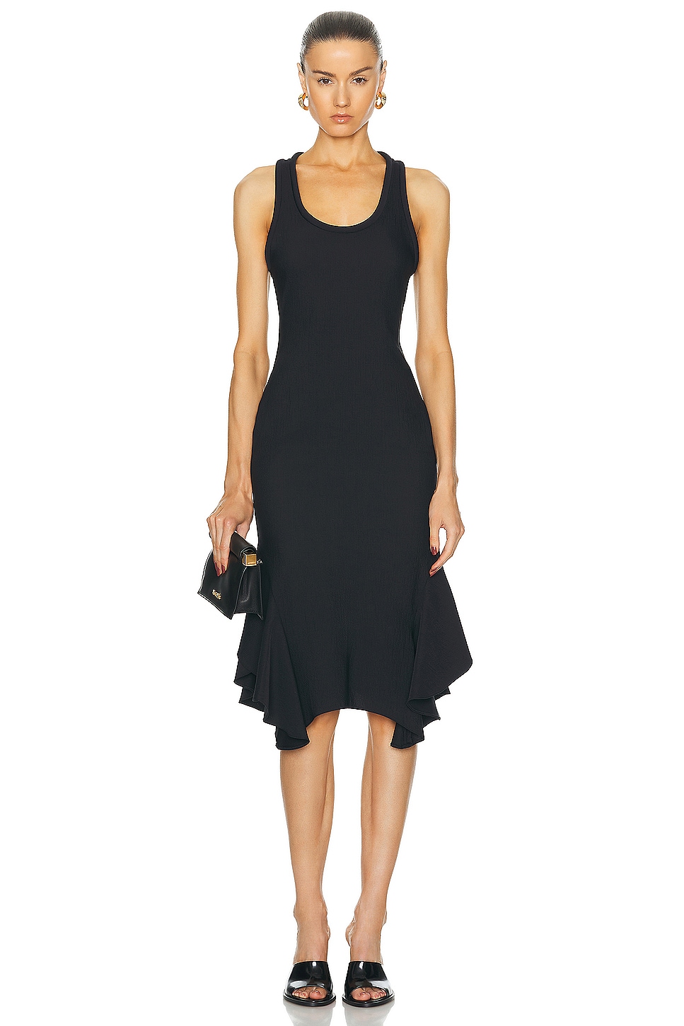 Image 1 of Stella McCartney Crinkle Dress in Black