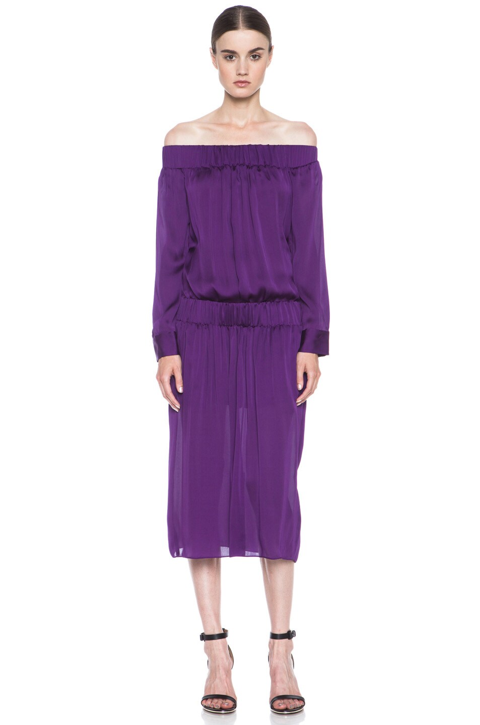 Image 1 of Stella McCartney Brunelle Silk Dress in Violet