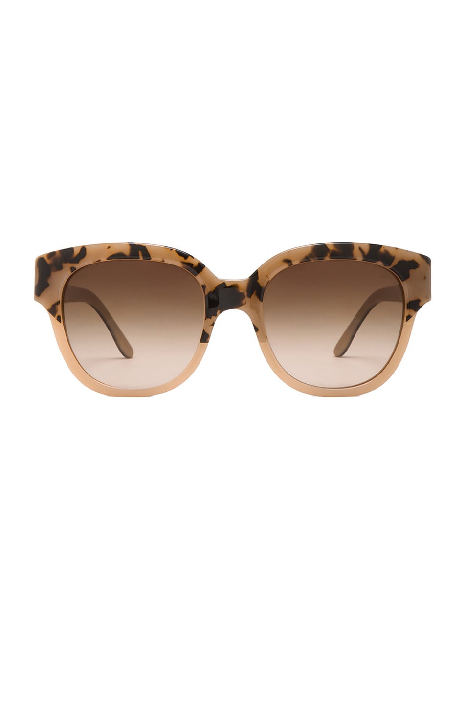 Image 1 of Stella McCartney Mirror Two Toned Sunglasses in Matte Grey & Nude