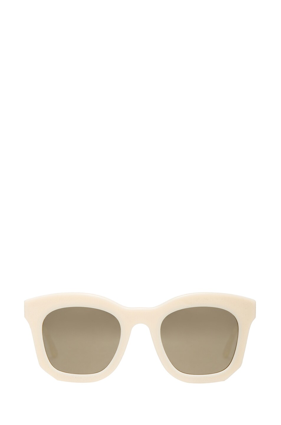 Image 1 of Stella McCartney Mirror Wayfarer Sunglasses in White & Cream