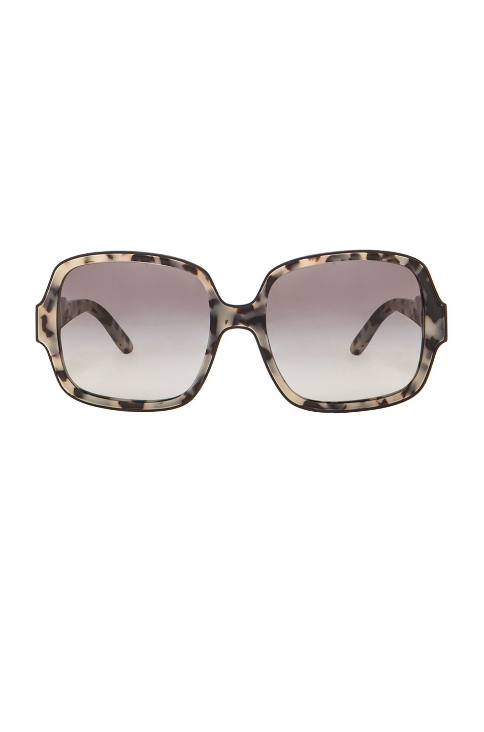 Image 1 of Stella McCartney Custom Oversized Square Sunglasses in Black & Grey Tortoise