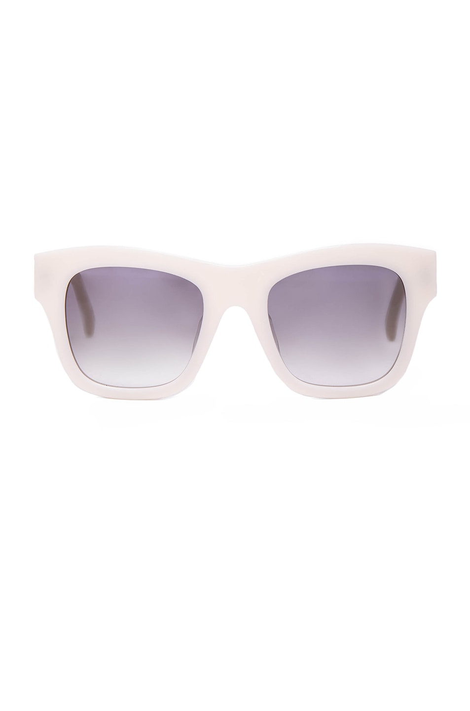 Image 1 of Stella McCartney Square Chain Sunglasses in White & Grey